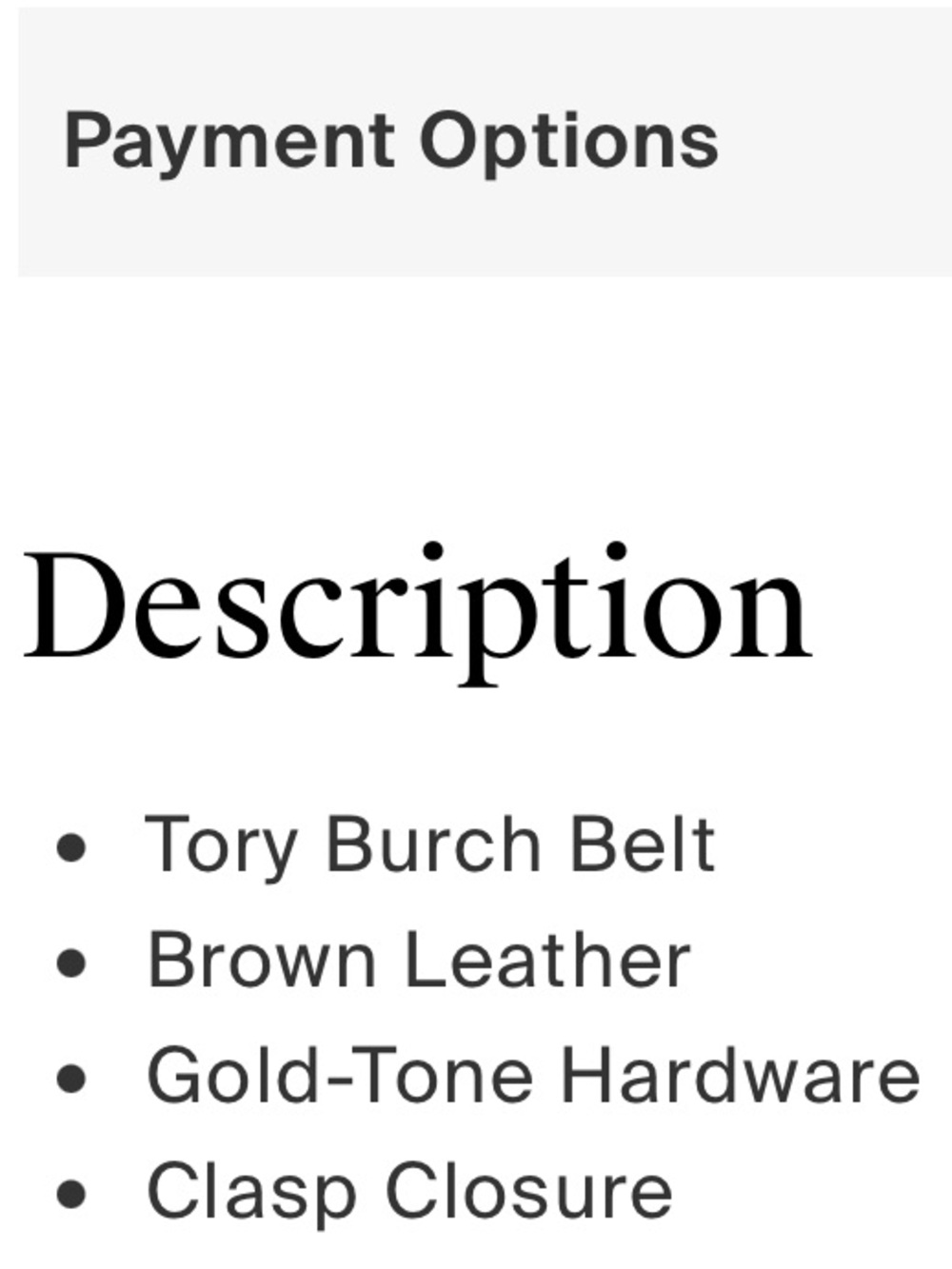 Tory Burch Brown Leather Double-Wrap Belt with Gold Logo - Picture 2 of 6
